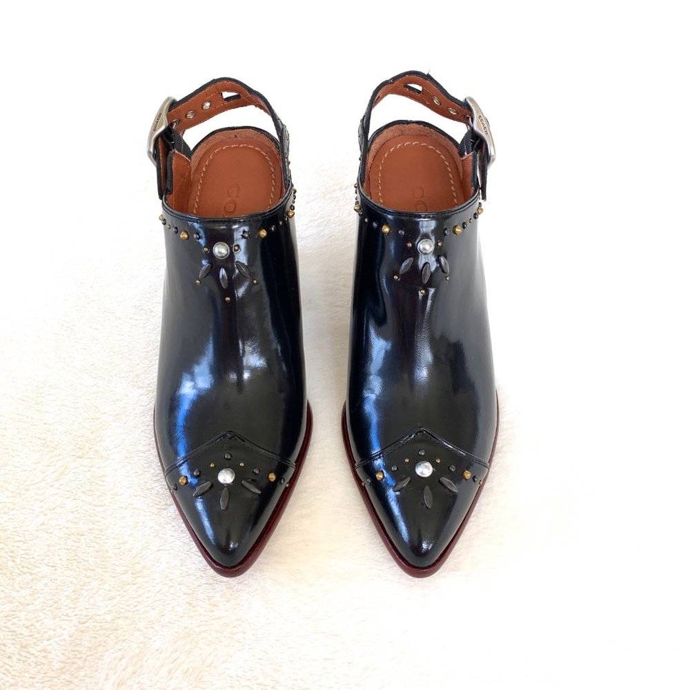 Coach Western Mules with Prairie Rivets - Picture 5 of 11